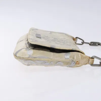 Pre-owned Gucci White Velvet Shoulder Bag ()