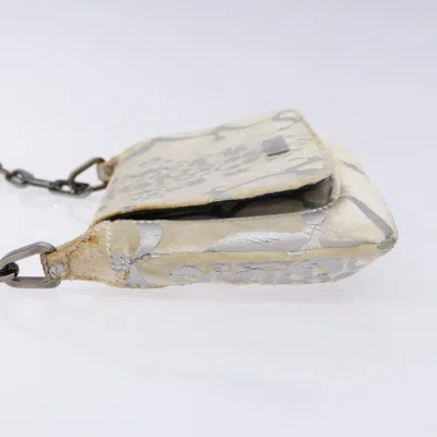 Pre-owned Gucci White Velvet Shoulder Bag ()