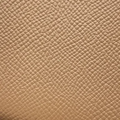 Pre-owned Hermes Beige Epsom Leather Coin Purse/coin Case () In Sand