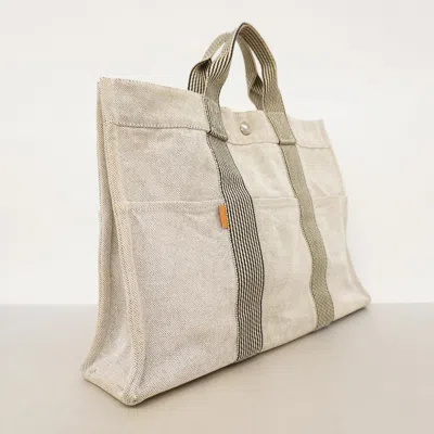 Pre-owned Hermes Black Canvas Tote Bag ()