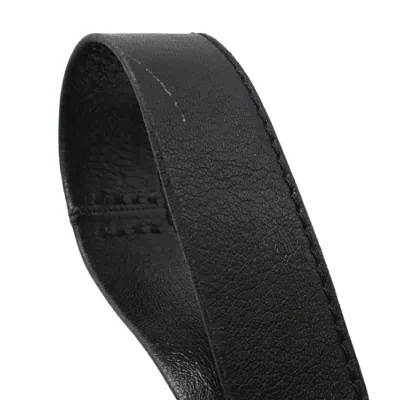 Pre-owned Hermes Black Leather Pochette Shoulder Bag ()