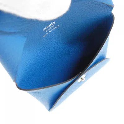 Pre-owned Hermes Blue Coin Purse/coin Case ()