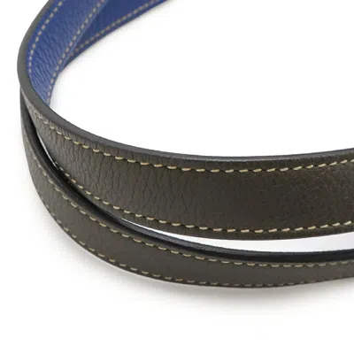 Pre-owned Hermes Blue Electric Etain Togo Leather Taurillon Clemence Leather Tote Bag ()