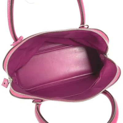 Pre-owned Hermes Bolide Purple Taurillon Clemence Leather Handbag Shoulder Bag Tote Bag ()