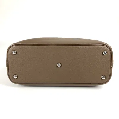 Pre-owned Hermes Bolide Etoupe Gray Gray Taurillon Clemence Leather Handbag Shoulder Bag Tote Bag ()