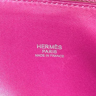 Pre-owned Hermes Bolide Purple Taurillon Clemence Leather Handbag Shoulder Bag Tote Bag ()