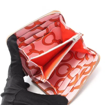 Pre-owned Hermes Brown Evercalf Leather Leather Coin Purse/coin Case ()