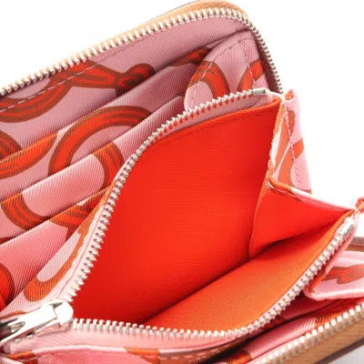 Pre-owned Hermes Brown Evercalf Leather Leather Coin Purse/coin Case ()