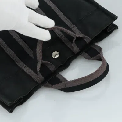 Pre-owned Hermes Hermès Fourre Tout Black Canvas Tote Bag ()