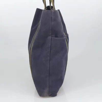 Pre-owned Hermes Hermès Fourre Tout Navy Canvas Tote Bag () In Blue