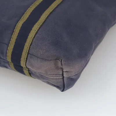 Pre-owned Hermes Hermès Fourre Tout Navy Canvas Tote Bag () In Blue