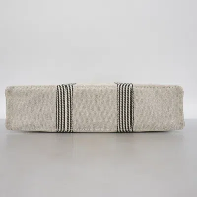 Pre-owned Hermes Gray Canvas Tote Bag ()