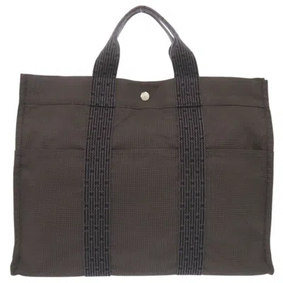 Pre-owned Hermes Gray Canvas Tote Bag ()