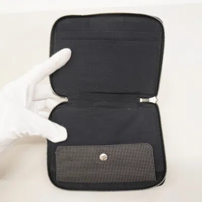 Pre-owned Hermes Gray Canvas Wallet (bi-fold) ()