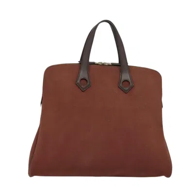Pre-owned Hermes Hermès Heeboo Brown Canvas Tote Bag ()