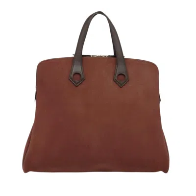 Pre-owned Hermes Hermès Heeboo Brown Canvas Tote Bag ()