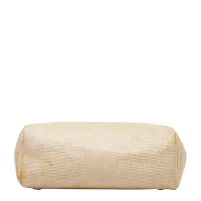 Pre-owned Hermes Her Bag Beige Brown Toile H Leather Backpack ()