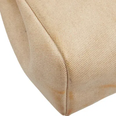 Pre-owned Hermes Her Bag Beige Brown Toile H Leather Backpack ()