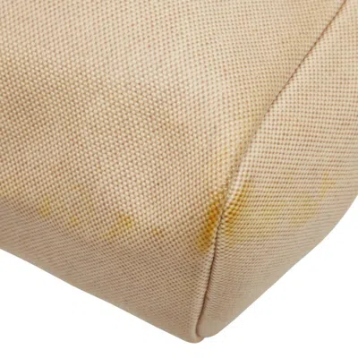 Pre-owned Hermes Her Bag Beige Brown Toile H Leather Backpack ()