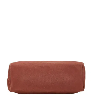 Pre-owned Hermes Her Bag Brown Canvas Handbag ()