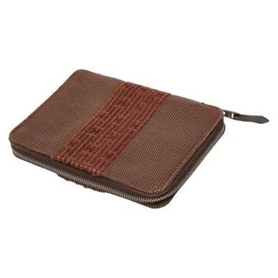 Pre-owned Hermes Her Line Brown Canvas Wallet (bi-fold) ()