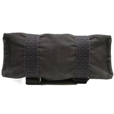 Pre-owned Hermes Her Line Gray Canvas Backpack ()