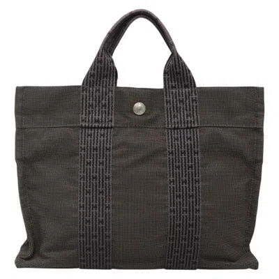 Pre-owned Hermes Hermès Herline Gray Canvas Tote Bag ()