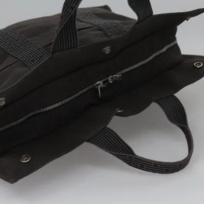 Pre-owned Hermes Hermès Herline Grey Canvas Tote Bag () In Gray