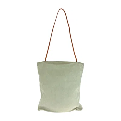 Pre-owned Hermes Orange White Canvas Toile Chevron Shoulder Bag Tote Bag ()