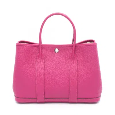 Pre-owned Hermes Pink Country Leather Tote Bag ()