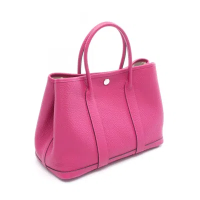 Pre-owned Hermes Pink Country Leather Tote Bag ()