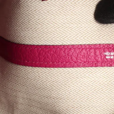 Pre-owned Hermes Pink Country Leather Tote Bag ()