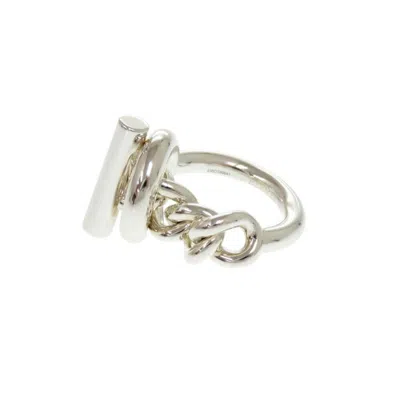 Pre-owned Hermes Silver Silver 925 Band Ring ()