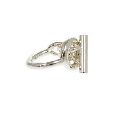 Pre-owned Hermes Silver Silver 925 Band Ring ()