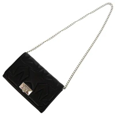 Pre-owned Jimmy Choo Black Leather Clutch Bag ()