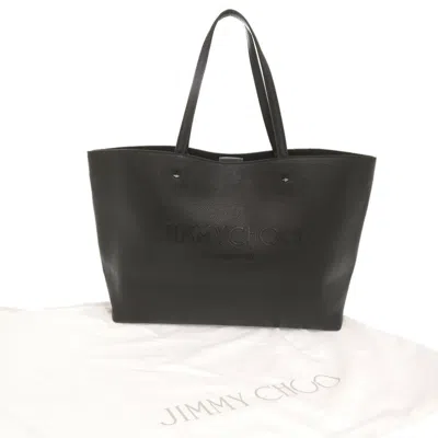 Pre-owned Jimmy Choo Black Leather Tote Bag ()