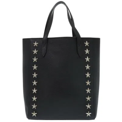 Pre-owned Jimmy Choo Black Leather Tote Bag ()