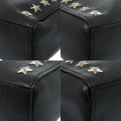 Pre-owned Jimmy Choo Black Leather Tote Bag ()
