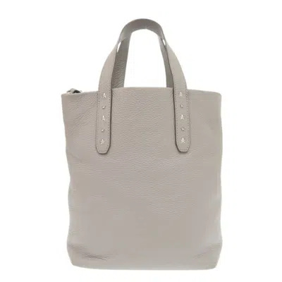 Pre-owned Jimmy Choo Gray Leather Tote Bag ()