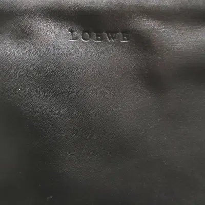 Pre-owned Loewe Black Leather Fur Clutch Bag ()