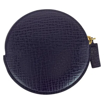 Pre-owned Loewe Blue Leather Coin Purse/coin Case ()