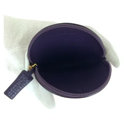 Pre-owned Loewe Blue Leather Coin Purse/coin Case ()