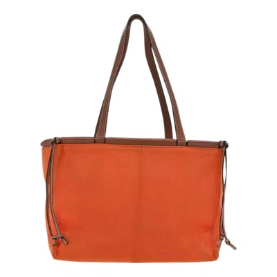 Pre-owned Loewe Cushion Orange Canvas Tote Bag ()