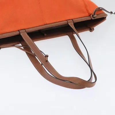 Pre-owned Loewe Cushion Orange Canvas Tote Bag ()