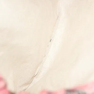 Pre-owned Loewe Drawstring Pouch Pink Canvas Clutch Bag ()