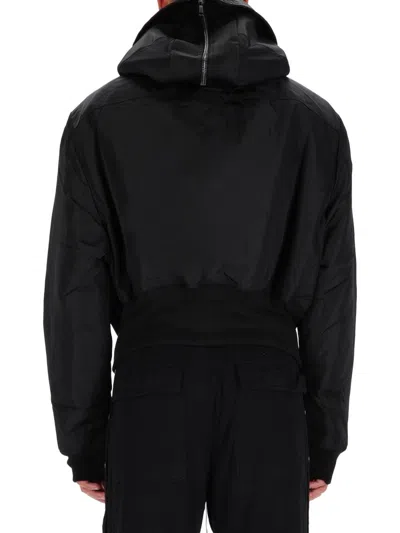 Rick Owens X Drkshdw "alice Dropped" Parka In Black