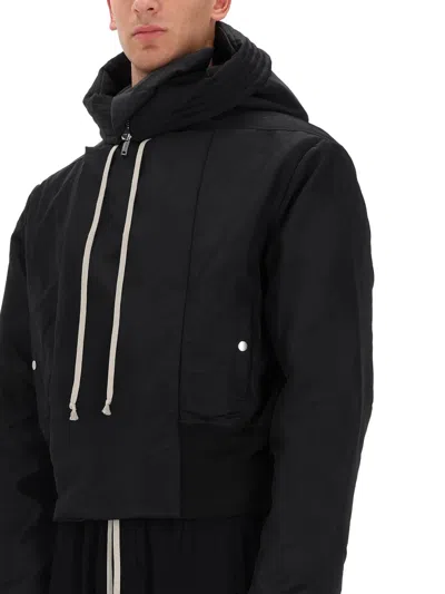 Rick Owens X Drkshdw "alice Dropped" Parka In Black