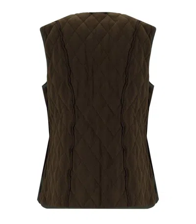 Barbour Betty Lined Waistcoat In Green