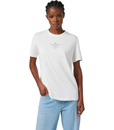 Elisabetta Franchi White T-shirt With Logo In White