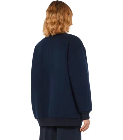 Weekend Max Mara Adorni Blue Bomber Jacket In Blue